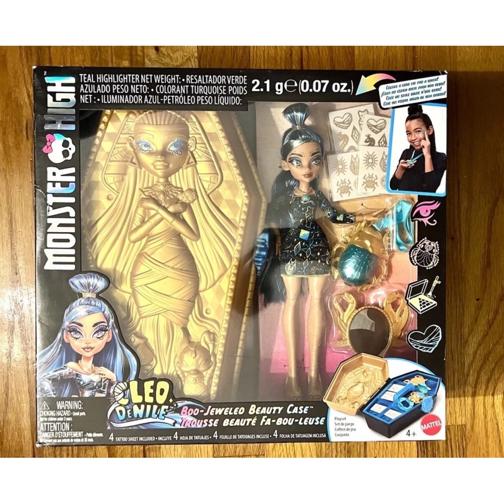 Monster High Cleo de Nile Boo-Jeweled Beauty Case Playset